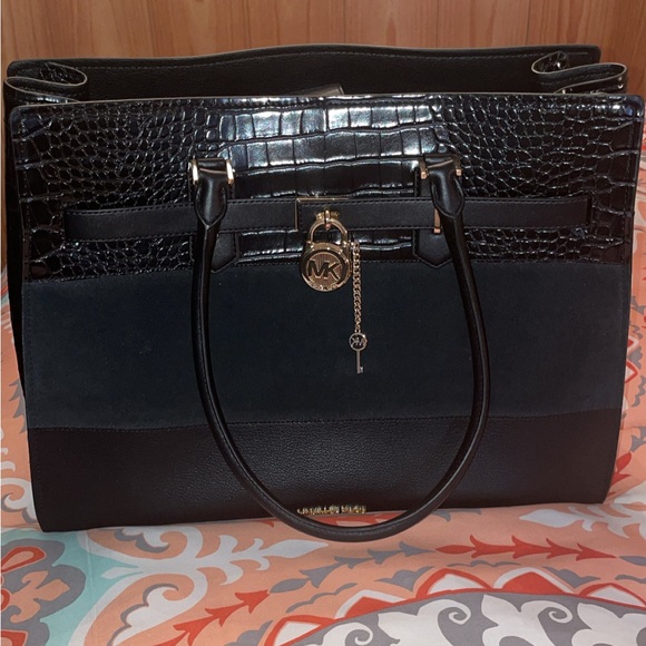 Michael Kors Hamilton Black Extra Large Tote Handbag